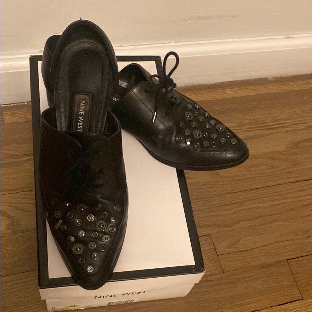 Nine West Black Studded Women's Shoes